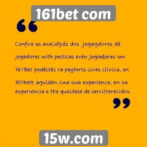 Avaliações de jogadores sobre o 161bet